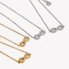Infinity Pendant CZ Necklace Bracelet Jewelry Set Gold Plated Stainless Steel Necklace Minimalist Women's Jewelry - Image 6