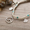 Bohemian Starfish Stone Anklets Set For Women Vintage Handmade Wave Anklet Bracelet on Leg Beach Ocean Jewelry - Image 6