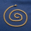 Cute Stainless Steel Necklace Link Wheat Chain for Women Silver and Gold Color Plated Neck Choker Metal Jewelry Accessories Gift - Image 6