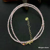 2MM Mini Stone Beads With Amethyst Tiger Eye Aquamarine Crystal Necklace for Men and Women Charm Jewelry - Image 24