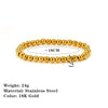 Stainless Steel Ball Bead Stretch Bracelet with 2.5 mm to 6 mm Bead Options - Image 26