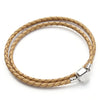 1 Strand Double layer Braided Leather Bracelet Charm Bracelets For Women Men Jewelry Festival Gift Christmas Gift - Image 3
