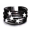 Boho Glitter Filled Slim Strips Leather Bracelet for Women Cute Stars Multilayer Wrap Bracelets Charm Jewelry - Image 10