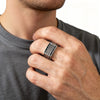 Vintage Punk Signet Ring for Men, Stainless Steel Statement Ring, Jewelry - Image 3