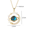 Blue Starry Sky Planet Pendant Necklace Light Zircon Stars And Moon Clavicle Chain Necklace Jewelry Gift - Image 6