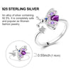 Silver Ring Sparking Rose Fire Dragon Firefly Open Rings For Women Girls Birthday Anniversary Party Gifts - Image 26