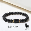 Zodiac Bracelets For Women Men Matte Black Agate Beads Wristbands Couple Gifts Jewelry Beaded Bracelets - Image 10