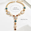 Vintage Exaggerated Y-shaped Long Necklace for Women Stylish Chunky Geometric Pendant Necklaces Boho Jewelry Accessories - Image 7