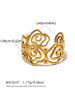 Stainless Steel Spiral Adjustable Open Rings for Women Gold Plated Ladies Jewelry For Vacation Etc - Image 7