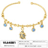 Candy Color Charm Bracelet with Adjustable Open Bangle - Image 6