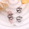 Tszs 10pcs/lot 3D Alloy Silver Gold Chinese Dragon Nail Decorations Year Chinese Dragon Nail Art Charms - Image 13