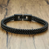 Locomotive Men Double Link Chain Bracelet Polish Color Stainless Steel Punk Biker Pulseira Masculina Jewelry To Boyfriend - Image 2