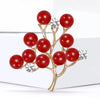 Enamel Fortune Tree Brooches for Women Unisex Pearl Plant Pins Casual Party Accessories Gifts Friends Decoration - Image 9