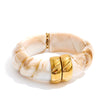Exclusive Multi-Color Acrylic Resin Wide Statement Bracelet Bangle Stainless Steel Autumn Winter Sweater Wrist Jewelry - Image 15