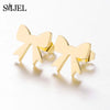 Korean Bowknot Stud Earrings Black for Women Temperament Bow Ear Pendant Earings Girls Party Jewelry - Image 8