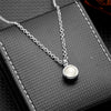 Stainless Steel Birthstone Pendant Necklace Cremation Ashes Jewelry with Colorful Gemstones, Keepsake Memorial for Human Ashes - Image 13