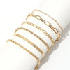 Five-Piece Resin Bead Bracelet Set with Round Charms and Elastic Bands - Image 44
