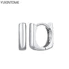 Silver Needle Double Circle Zirconia Earrings For Women Minimalism Vintage Geometry Hoop Earrings Jewelry - Image 22