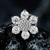 Titanium 16G Mini Sunflower Cartilage Earring Dainty Flower CZ Helix Conch Earlobe Piercing Labret Stud - Image 4