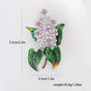 Enamel Hydrangea Brooches for Women Unisex Rhinestone Flower Pins Banquet Party Backpack Gifts Jewelry Accessories - Image 18