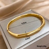 Simple Office Facet 316L Stainless Steel Cuff Bangle Bracelets For Women Man Unisex Unique Gold Silver Color Jewelry - Image 6