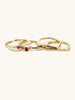 Dplaopa Silver Zircon CZ Irregular Open Adjustable Ring Party Women Casual Jewelry Gift - Image 3