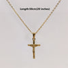 Jesus Cross Gold Plated Stainless Steel Pendant Necklace For Men Unisex Religious Jewelry Accessories - Image 8