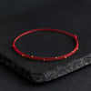 Red or Black Cord Bracelet with Bead Detail and Adjustable Fit - Image 10