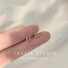 Mini Crystal Butterfly and Flower Stud Earrings in Multiple Designs - Image 15