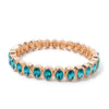 6x8mm Enamel Crystal Bracelets For Women Gold Color Zirconia Rhombus Bead Elastic Bangle - Image 11