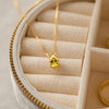 Stainless Steel Teardrop Pendant Necklace with Colorful Stone Details - Image 23