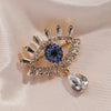 Exaggerated Blue Eye Brooches For Women Men Retro Crystal Tassel Baroque Evil Eyes Brooch Pins Office Party Jewelry Gitf - Image 9