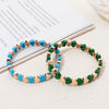Colorful Enamel Heart Bead Bracelet with Elastic Fit in Multiple Colors - Image 6
