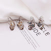 Fairy Gradient Blue Color Resin Butterfly Wings Drop Dangle Earrings for Women Girls Rhinestone Glitter Pendant Earring - Image 6