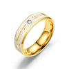 Forever Love Stainless Steel Couple Ring with Heart Detail - Image 14