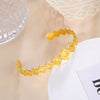 Stainless Steel Cuff Bracelet on Hand Women Geometric Flower Leaves Eye Adjustable Open Gold Color Bangle Jewelry - Image 30