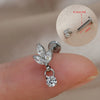 1Piece 16G Titanium Steel CZ Leaf Bee Piercing Lip Labre Studs Tragus Helix Cartilage Couch Lobe Earrings Body Jewelry For Women - Image 24