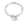 Women Bracelet Stainless Steel Silver/gold Color T bar Flat Line Oval Chain Female Bracelet Jewelry - Image 15