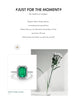 MODIAN 925 Sterling Silver Luxury Rectangle Emerald Cut Sparkling Ring Platinum Plated For Women Wedding Statement Jewelry Gift