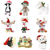 Christmas Classic Rhinestone Reindeer Brooches for Women Unisex Enamel Animal Pins Office Party Friend Gifts Jewelry Accessories - Image 1