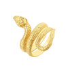 Gothic Punk Scale Serpentine Ring Stainless Steel Gold Silver Two Color Ring For Men Women Street Personality Jewelry - Image 8