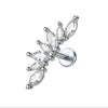 Stainless Steel Labret Piercing Stud with 16 Gauge and 1.2 x 8 mm Post - Image 37