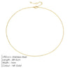 Chain Necklace Stainless Steel Gold Color Pendants Short Long Statement Women Gift Stainless Steel Jewelry - Image 9