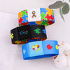 Autism Awareness Puzzle Men Women Stretch Wristband Bracelet Colorful Wide Band Bangles Armband Accessories Gifts - Image 4