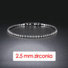 Hip Hop Iced Out 3/4/5mm Crystal Tennis Bracelet for Men Punk Zirconia Men's Chain on The Hand Streetwear Jewelry - Image 15