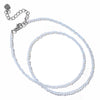 Stone Beads Necklace 2mm Round Faceted Beaded Necklace Crystals Amethysts Necklaces for Women Collarbone Chain - Image 28