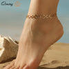 Vintage Geometric Anklets For Women Foot Chain Bracelet Anklets On Foot Beach Jewelry Valentine's Day Gift - Image 1