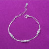 Silver Color Stamp Anklets For Women Foot Leg Chain Link Bracelet Double Layers Beach Accessories Jewelry - Image 39