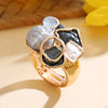 Multicolor Drip Oil Geometic Rings for Women Accessories Elastic Adjustable Gold Color Ring Party Jewelry Gift - Image 10