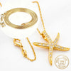 Gold Plated 16-30 Inch Delicate Starfish Zirconia Pendant Necklace, Women's Wedding Gift Accessory - Image 2